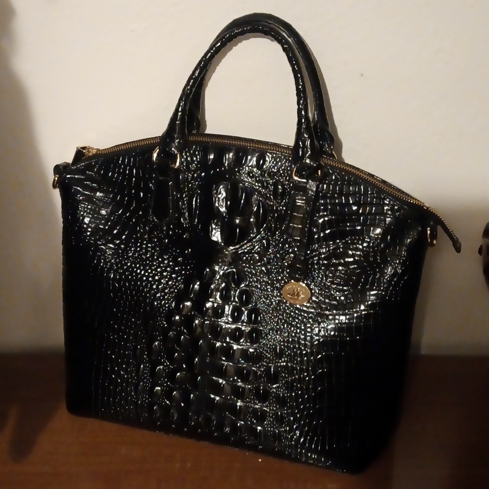 Brahmin Duxbury Melbourne Large Satchel Black